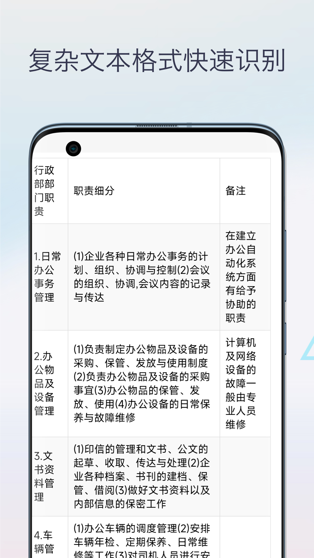 图片转Excel表格