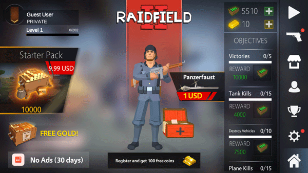 突袭战场2中文最新正版(Raidfield2)