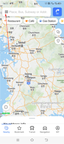 navermap韩国地图